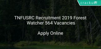 TNFUSRC Recruitment 2019 Forest Watcher 564 Vacancies
