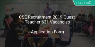 Chhattisgarh Recruitment 2019 Guest Teacher 631 Vacancies