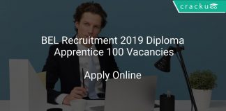 BEL Recruitment 2019 Diploma Apprentice 100 Vacancies