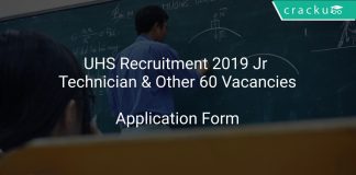 UHS Recruitment 2019 Jr Technician & Other 60 Vacancies