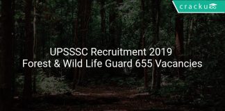 UPSSSC Recruitment 2019 Forest & Wild Life Guard 655 Vacancies