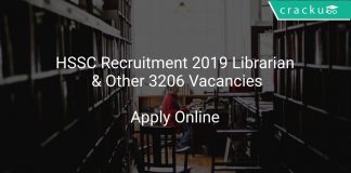 HSSC Recruitment 2019 Librarian & Other 3206 Vacancies