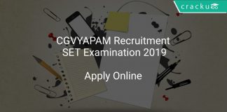 CGVYAPAM Recruitment SET Examination 2019