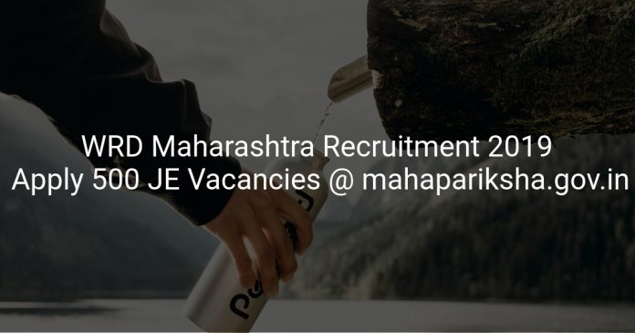 WRD Maharashtra Recruitment 2019 Apply 500 JE Vacancies @ mahapariksha.gov.in