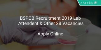 BSPCB Recruitment 2019 Lab Attendent & Other 28 Vacancies