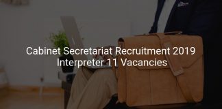 Cabinet Secretariat Recruitment 2019 Interpreter 11 Vacancies