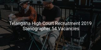 Telangana High Court Recruitment 2019 Stenographer 54 Vacancies