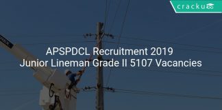 APSPDCL Recruitment 2019 Junior Lineman Grade II 5107 Vacancies