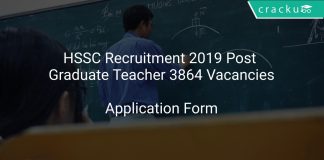 HSSC Recruitment 2019 Post Graduate Teacher 3864 Vacancies