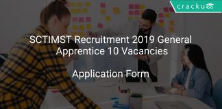 SCTIMST Recruitment 2019 General Apprentice 10 Vacancies