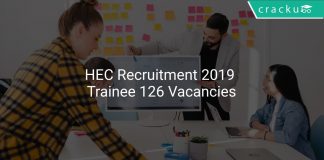 HEC Recruitment 2019 Trainee 126 Vacancies