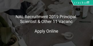 NAL Recruitment 2019 Principal Scientist & Other 11 Vacancies