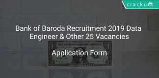 Bank of Baroda Recruitment 2019 Data Engineer & Other 25 Vacancies