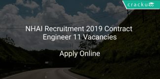 NHAI Recruitment 2019 Contract Engineer 11 Vacancies