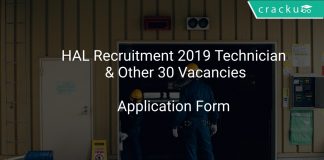 HAL Recruitment 2019 Technician & Other 30 Vacancies