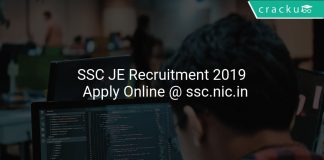 SSC JE Recruitment 2019 Notification PDF Download and Apply Online @ ssc.nic.in