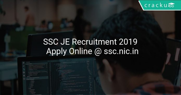 SSC JE Recruitment 2019 Notification PDF Download and Apply Online @ ssc.nic.in