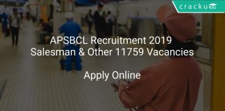 APSBCL Recruitment 2019 Salesman & Other 11759 Vacancies