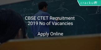 CBSE CTET Recruitment 2019 No of Vacancies