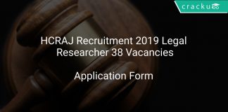 Rajasthan High Court Recruitment 2019 Legal Researcher 38 Vacancies