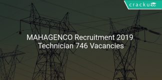 MAHAGENCO Recruitment 2019 Technician 746 Vacancies