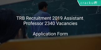 TRB Recruitment 2019 Assistant Professor 2340 Vacancies