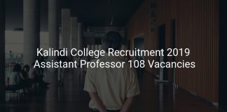 Kalindi College Recruitment 2019 Assistant Professor 108 Vacancies