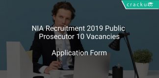 NIA Recruitment 2019 Public Prosecutor 10 Vacancies