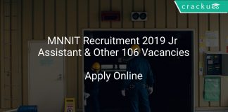 MNNIT Recruitment 2019 Jr Assistant & Other 106 Vacancies