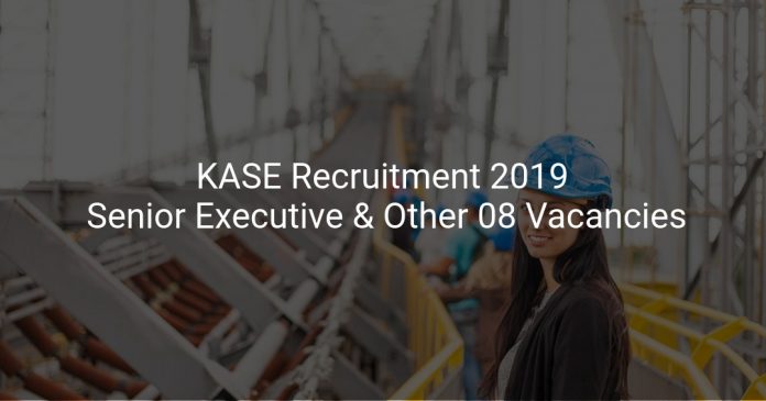 KASE Recruitment 2019 Senior Executive & Other 08 Vacancies