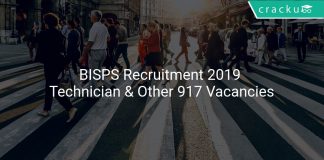 BISPS Recruitment 2019 Technician & Other 917 Vacancies