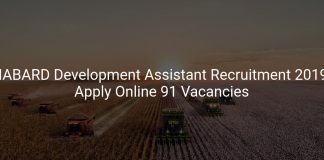 NABARD Development Assistant Recruitment 2019 Apply Online 91 Vacancies