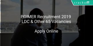 PGIMER Recruitment 2019 LDC & Other 65 Vacancies