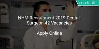 NHM Recruitment 2019 Dental Surgeon 42 Vacancies