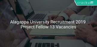 Alagappa University Recruitment 2019 Project Fellow 13 Vacancies