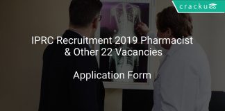 IPRC Recruitment 2019 Pharmacist & Other 22 Vacancies