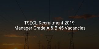 TSECL Recruitment 2019