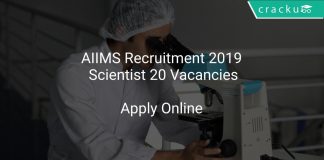 AIIMS Recruitment 2019 Scientist 20 Vacancies