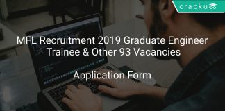 MFL Recruitment 2019 Graduate Engineer Trainee & Other 93 Vacancies