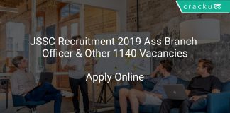 JSSC Recruitment 2019 Ass Branch Officer & Other 1140 Vacancies