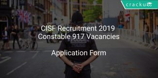 CISF Recruitment 2019 Constable 917 Vacancies