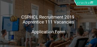 CSPHCL Recruitment 2019 Apprentice 111 Vacancies