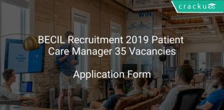 BECIL Recruitment 2019 Patient Care Manager 35 Vacancies