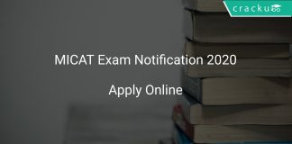 MICAT Exam Notification 2020