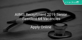 AIIMS Recruitment 2019 Senior Resident 64 Vacancies