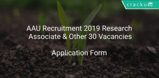 AAU Recruitment 2019 Research Associate & Other 30 Vacancies