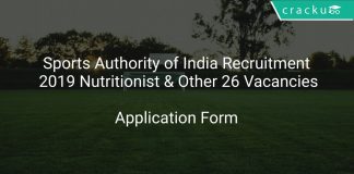 Sports Authority of India Recruitment 2019 Nutritionist & Other 26 Vacancies