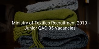 Ministry of Textiles Recruitment 2019