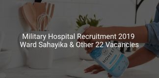 Military Hospital Recruitment 2019