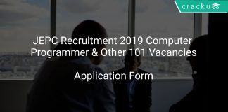 JEPC Recruitment 2019 Computer Programmer & Other 101 Vacancies